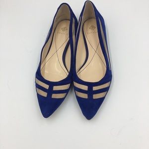 Isola cobalt blue suede flats Sz 8.5